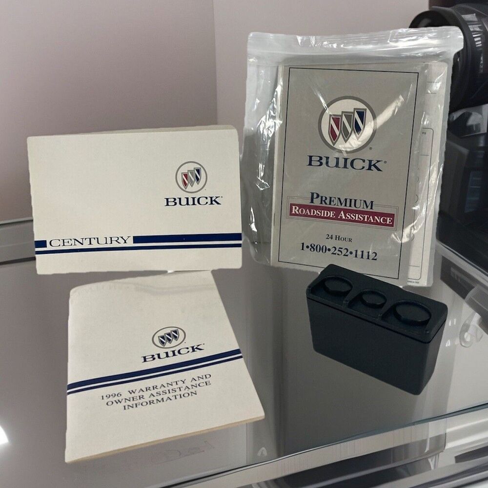 1996 BUICK CENTURY OWNERS MANUAL BOOK Warranty & Owner Coin Holder